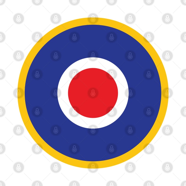 Iconic British RAF target roundel Spitfire, Hurricane, Lancaster. by retropetrol