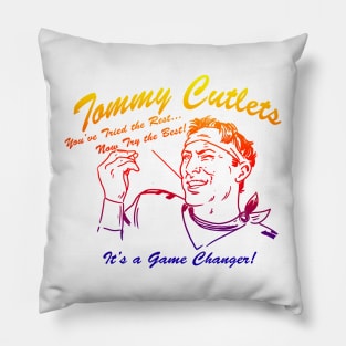 tommy cutlets / tommy devito yelow, red, purple and blue colour Pillow