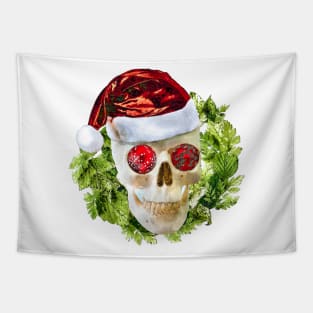 Xmas Skull Tapestry