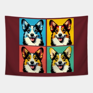 Cardigan Welsh Corgis Pop Art - Dog Lovers Tapestry