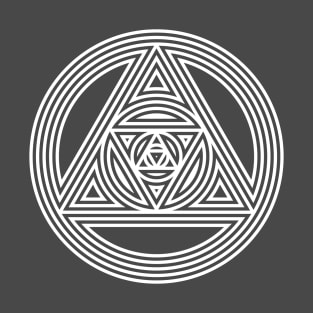 Interlocking Triangles - Awesome Sacred Geometry Design T-Shirt