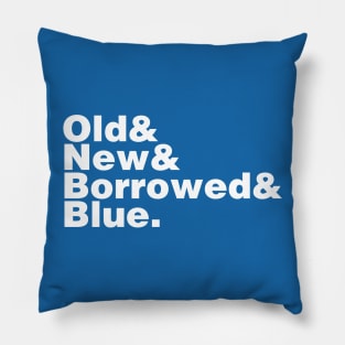 Bridal Helvetica Pillow