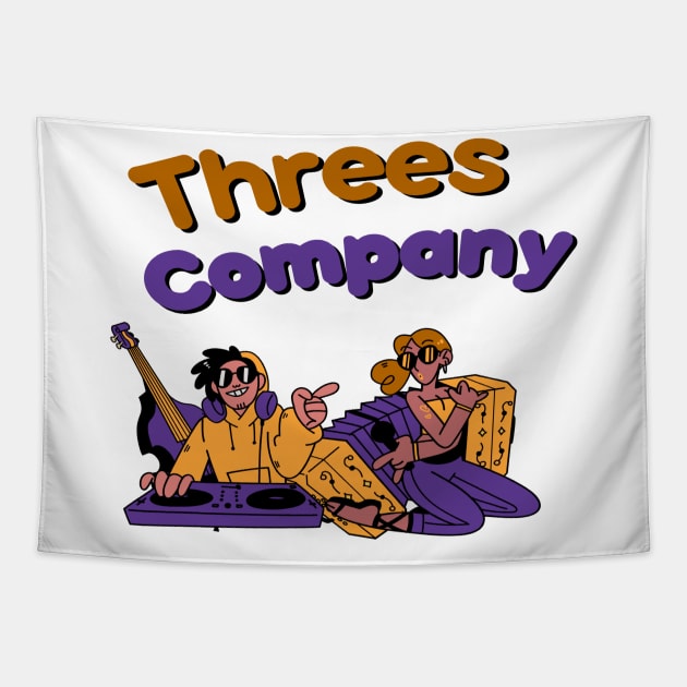 Threes Company - Best Vintage 90s Tapestry by 2 putt duds