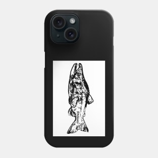 Salmon In Black & White Phone Case