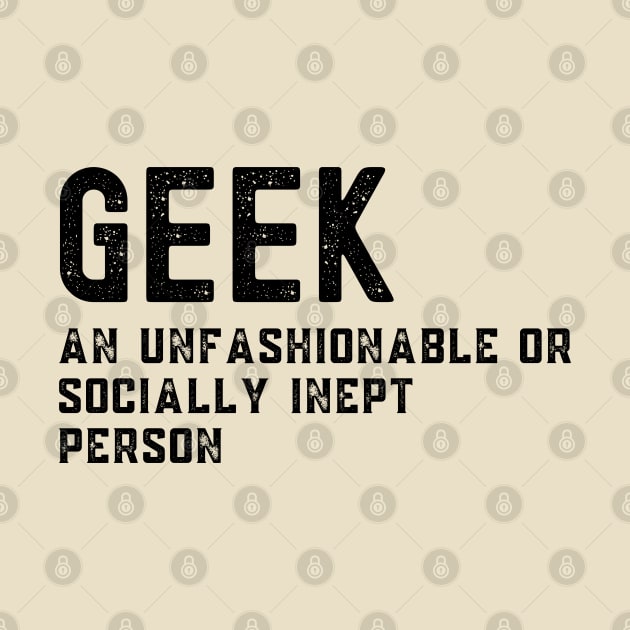 Geek Definition Geekery by Souls.Print