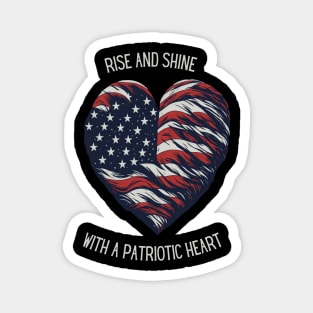 Patriotic Heart Magnet