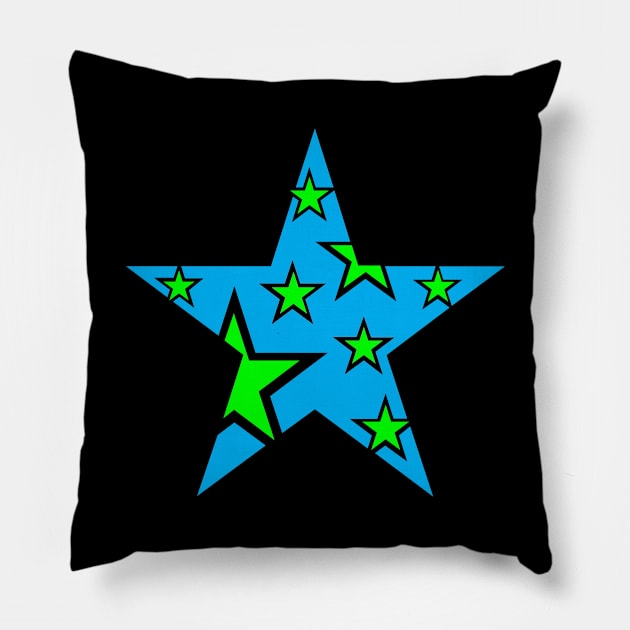 Stars and stars Pillow by OrneryDevilDesign