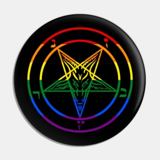 LGBT Baphomet Pin