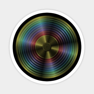 Rainbow Record Magnet