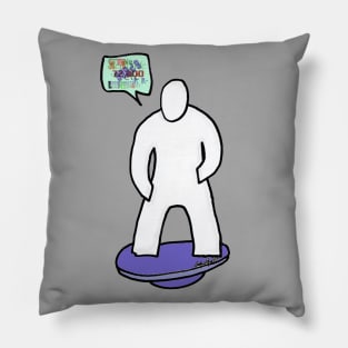 Logo Man Icon Speaking in Tongues Pillow