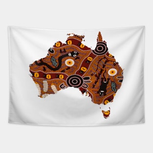 Aboriginal Flag Australia Souvenir Proud Native Tapestry