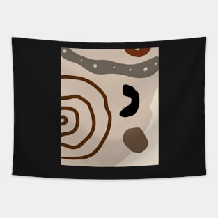 Minimal Modern  Abstract Shapes  Warm Tones  Design Tapestry