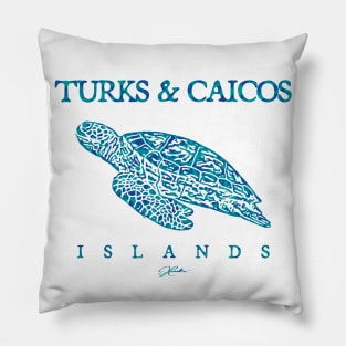 Turks & Caicos Islands Gliding Sea Turtle Pillow