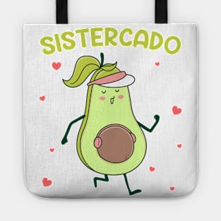 sistercado Pregnancy Announcement Girl Gift For Men Father day Tote