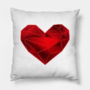 Ruby Heart Pillow