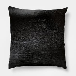 Black Leather Face Mask Pillow