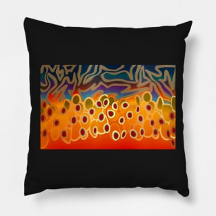 Brook Trout Camo Flame Pillow