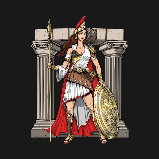 Greek Goddess Athena by underheaven