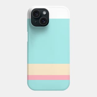 A tremendous medley of Light Pink, Blue Lagoon, Magic Mint and Pale Peach stripes. Phone Case