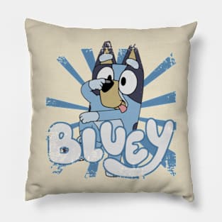 Bluey - retro 80s style Pillow