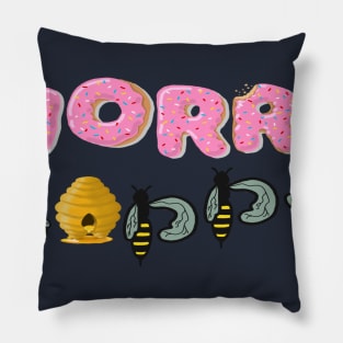 Donut Worry Be Happy Pillow