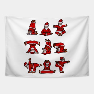 Yoga Christmas Sweatshirt Tapestry