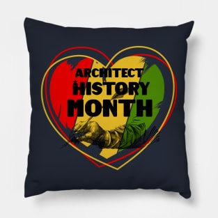 Architect Black History Month Love Pillow