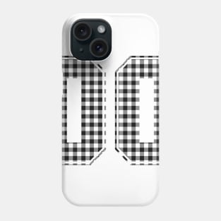 Plaid Number - 00 - Dark Phone Case