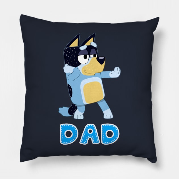 Best Dad Bluey Pillow by Rainbowmart