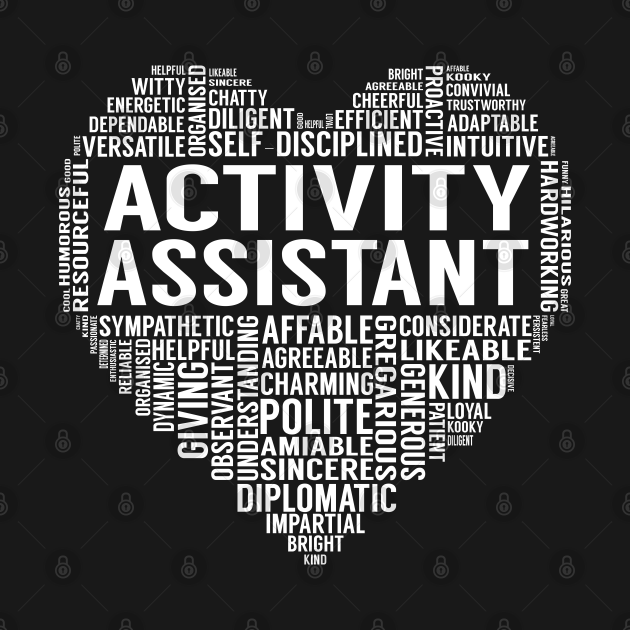 Activity Assistant Heart Activity Assistant T Shirt TeePublic