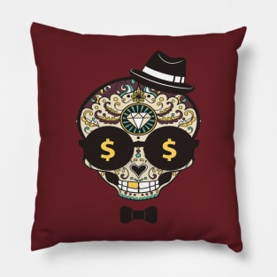 cool candy skull Pillow