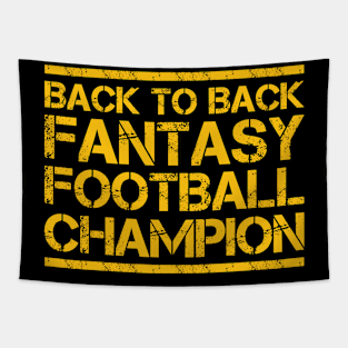 Back To Back Fantasy Football Champion Tapestry