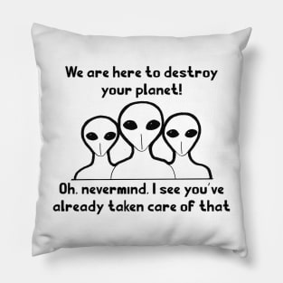 Alien Invasion? Pillow