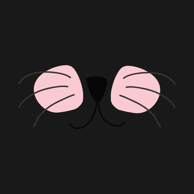 Cat Face, Whiskers and Nose Mask Design, Artwork, Vector, Graphic by xcsdesign