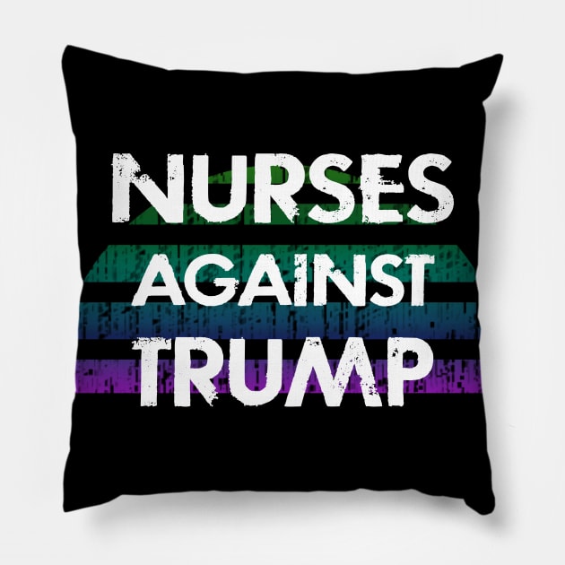 Nurses against Trump. White coats for black lives. End police brutality. Fight systemic racism. Equality for all. Standing in solidarity. One race human. We all bleed the same color Pillow by IvyArtistic