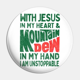 With Jesus In My Heart Pin