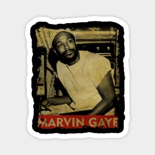 TEXTURE ART-Marvin Gaye - RETRO STYLE Magnet