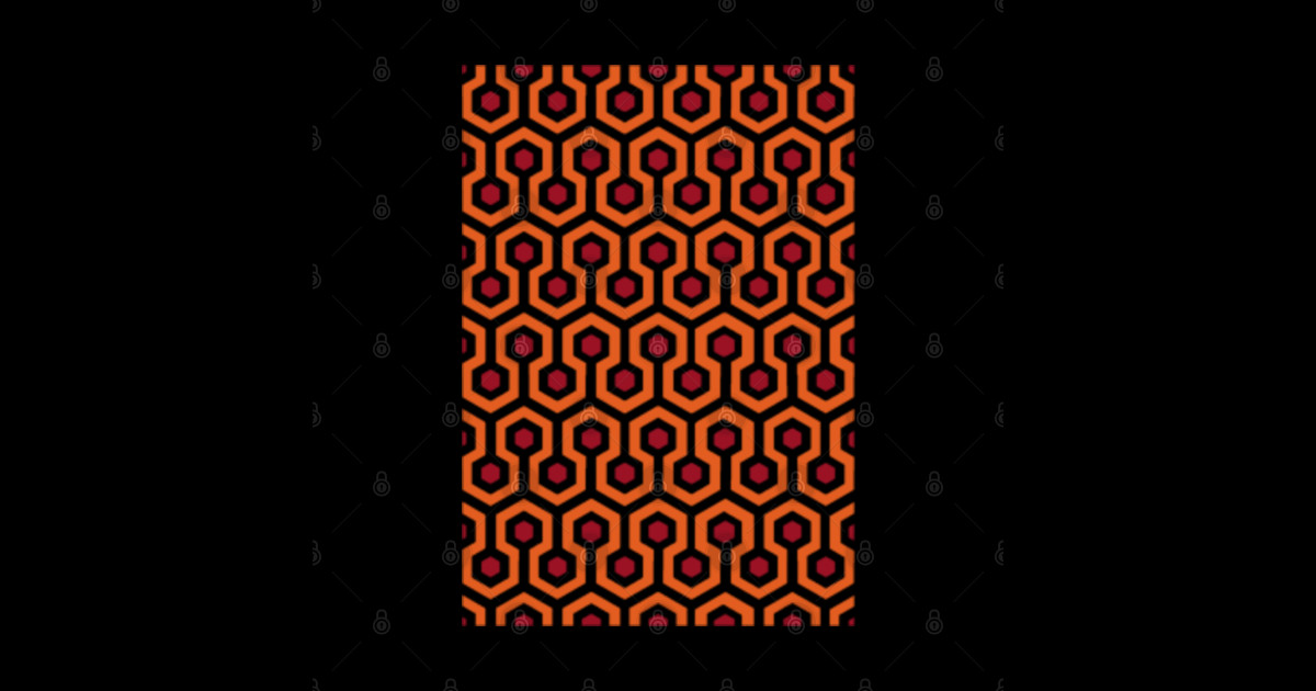 Overlook Hotel pattern The Shining Sticker TeePublic