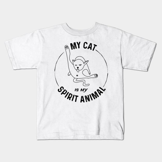 Rude Cat Is My Spirit Animal For Rude Cat Fans Funny Cat Kids