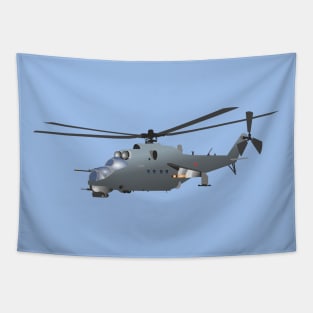 Russian Attack Helicopter Mi-24 Tapestry