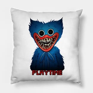 Smiling face catnap poppy playtime cats catnapping monster face Pillow