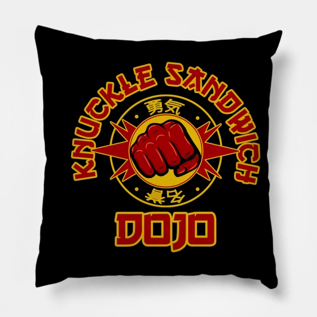 Knuckle Sandwich Dojo Pillow by SimonBreeze