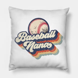 Retro Baseball Nana Mother's Day Pillow