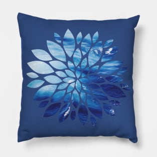 Sea Foam Flower Pillow