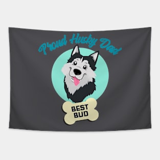 Husky Dad Tapestry