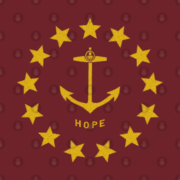 Rhode Island Flag by Historia