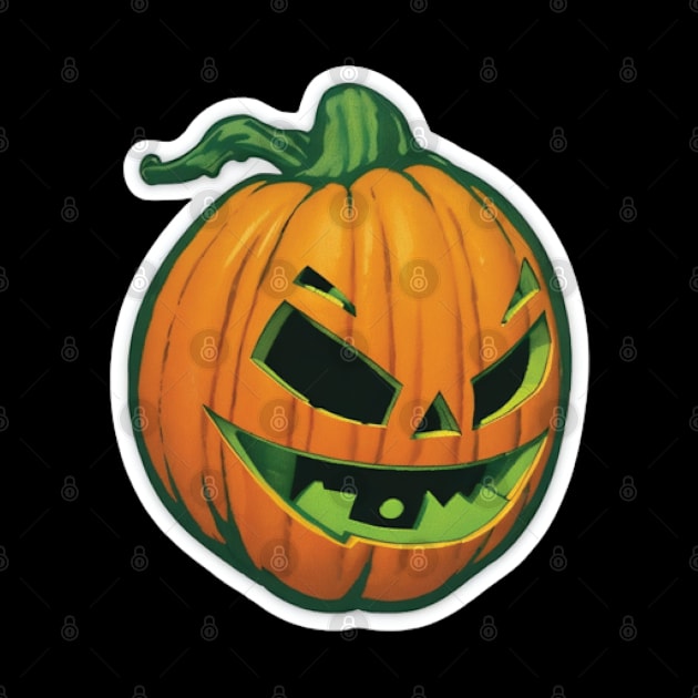 Happy Pumpkin Smiley, Halloween Pumpkin Face Smile by DesignHND