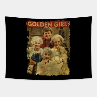 TEXTURE ART-Golden Girls - RETRO STYLE Tapestry