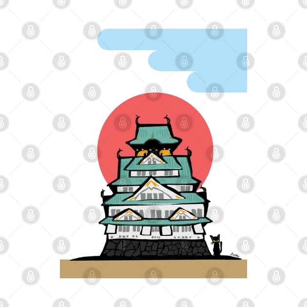 Osaka castle by BATKEI