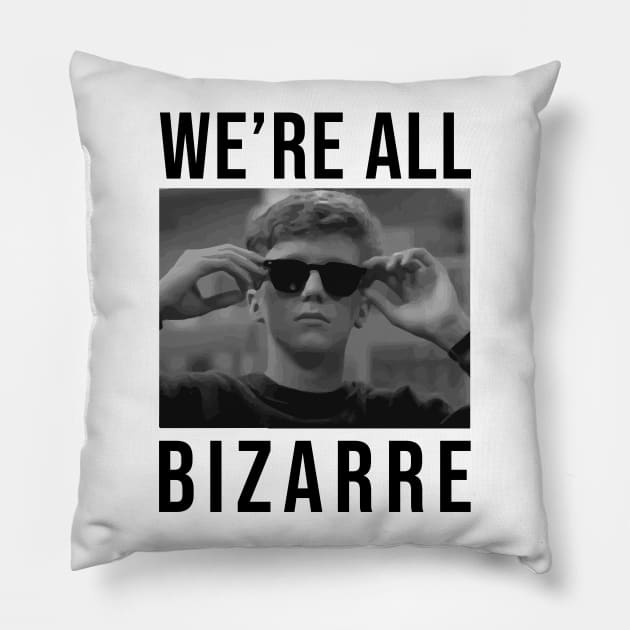 We're All Bizarre Pillow by sunima